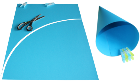 blaue Pappe und Schere" 

(Note: The text provided is already in German. If you need a different type of adaptation or context, please provide more details.)