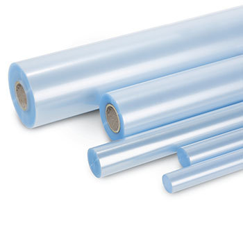 Transparente Buchschutzfolie in unterschiedlichen Größen nebeneinander