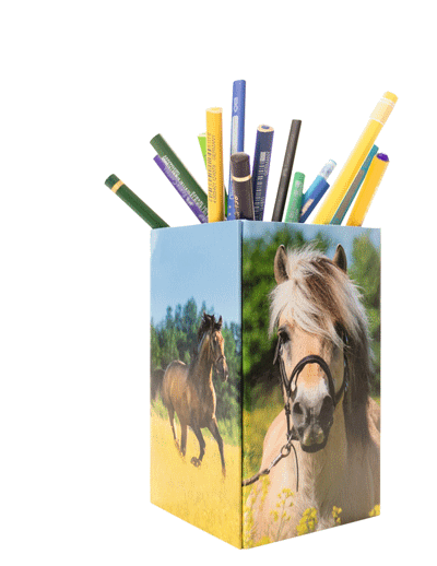 The text "Stiftehalter" is already in German and translates to "pencil holder" or "pen holder" in English. If you need a different context or a specific adaptation, please provide more details!