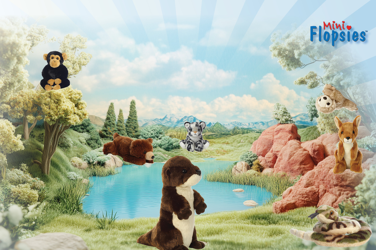 Stillstehender Plüschotter vor dem See