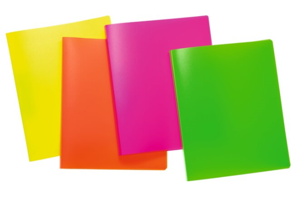Ringbücher in vier Neon-Farben von HERMA