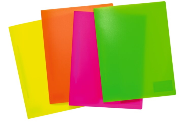 Schnellhefter A4 Neonfarben Sortiment
