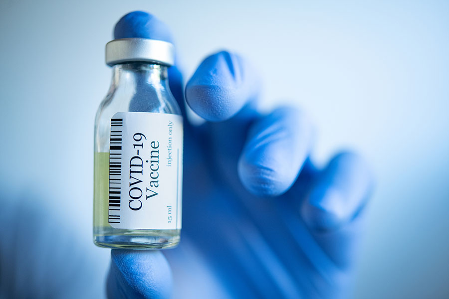 HERMA Impfstoff-Etikettierung Vial mit Etikett