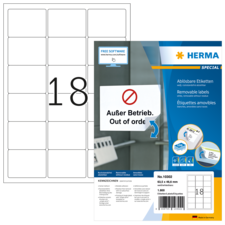 HERMA SPECIAL A4 ablösbare Etiketten