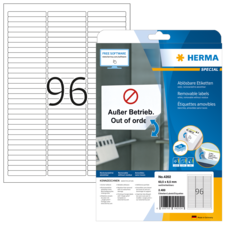 HERMA SPECIAL A4 ablösbare Etiketten