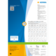 Etiketten von HERMA, weiß und permanent, mit Informationen zu Größe, Anzahl und Verwendung. Enthält auch Hinweise zur Software und Qualitätssiegel.