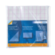 Dreieckstasche und Visitenkartentasche in einer transparenten Verpackung, mit Maßangaben und Produktinformationen auf der Vorderseite.