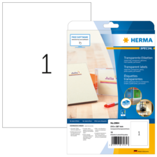 HERMA SPECIAL A4 Folien-Etiketten transparent (Inkjet)