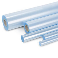 Transparente Buchschutzfolie in unterschiedlichen Größen nebeneinander