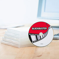 CD/DVD Etikett auf die CD/DVD geklebt