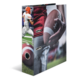 Ein Ordner mit einem Football-Design, das einen Spieler in Aktion und einen Football in der Hand zeigt.