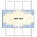 Rahmen blau gestreift