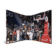 Basketballspiel mit Spielern in Aktion, Zuschauer im Hintergrund, Korb und Spielfeld sichtbar.