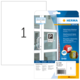 Wetterfeste Etikettenpackung von Herma, inklusive Informationen zu Größe und Nutzung. Enthält 20 Etiketten.