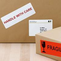 Anwendungsbeispiel für Paketaufkleber