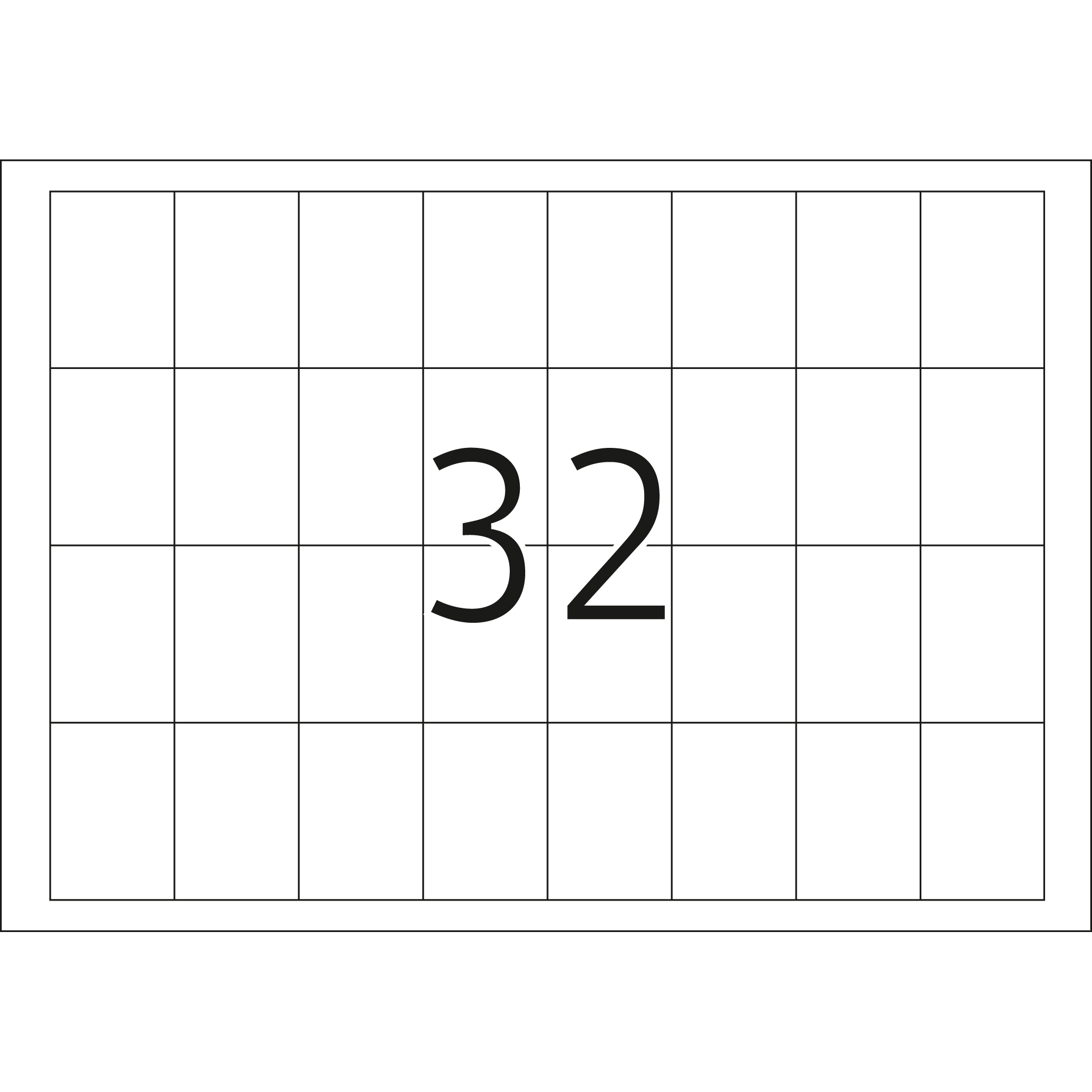 HERMA 4200 Universal Etiketten, 25 Blatt, 48,3 X 33,8 Mm, 32 Pro